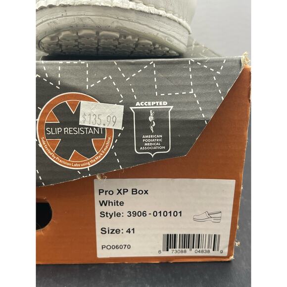 Dansko Pro XP White Size 41 (Mens size 8 & Womens 10-10.5) Style 3906-010101 - Picture 6 of 10